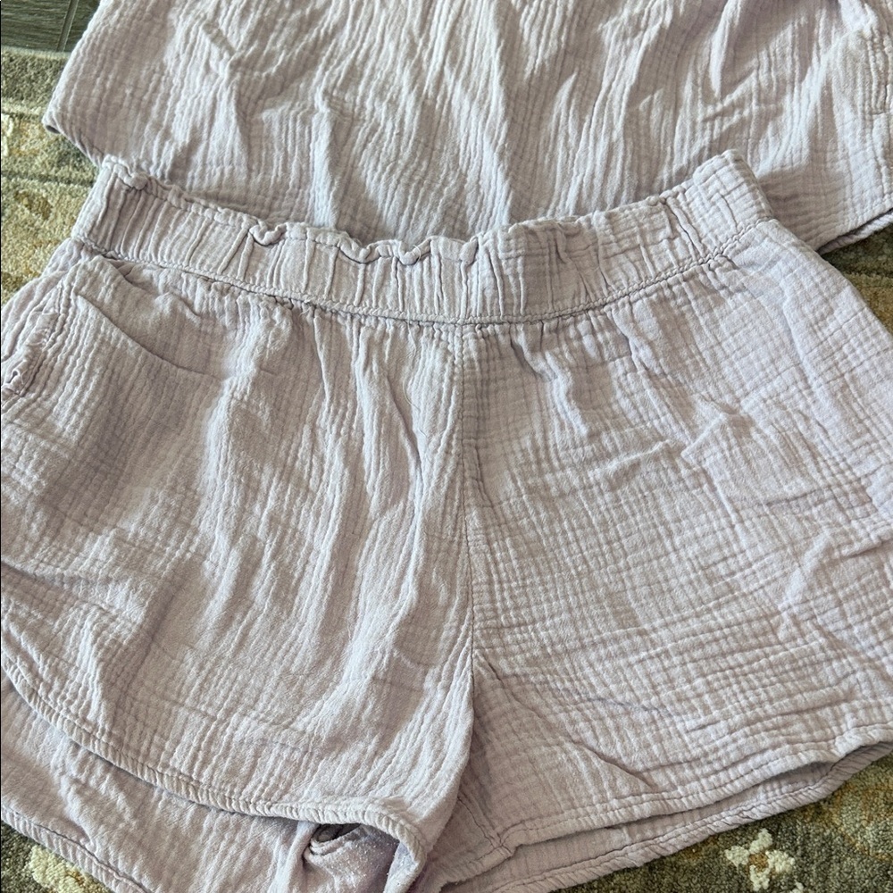 Universal Thread Lavender Crinkle Gauze Matching … - image 4